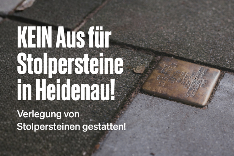 Petition · Die Stolpersteine in Heidenau müssen erhalten bleiben! · innn.it